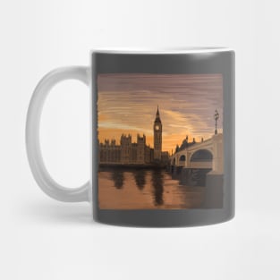 London by sunset Illustration Mug